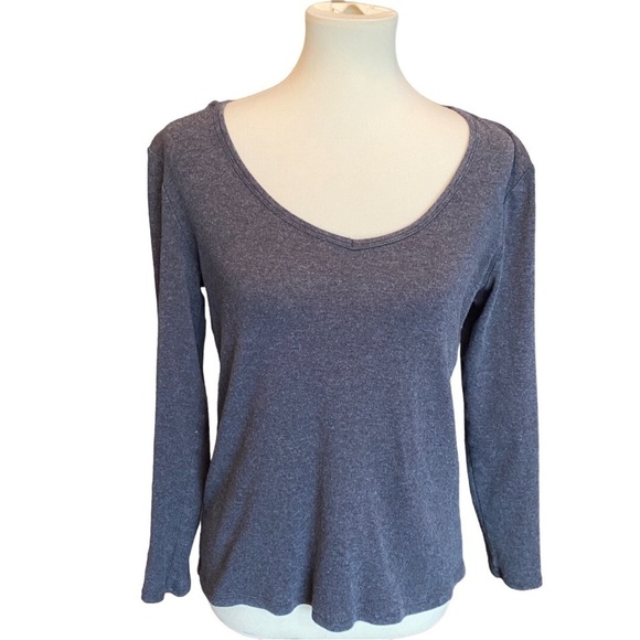 Ann Taylor Tops - Ann Taylor Gray Cotton Long Sleeve